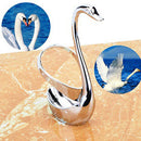 Swan Base Holder With Fruit/ Dessert Fork Cake Spoon Set Pastry Forks Creat S4B2
