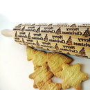 Baking Rolling Wooden Gift Tool Biscuit Christmas Pastry Kitchen Stick Pin