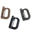 Shackle carabiner D-ring clip backpack buckle for camp hike mountain cliME