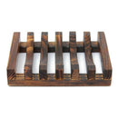 Wood Kitchen Bathroom Sponge Soap Dish Plate Box Holder Container Shelf,Siz
