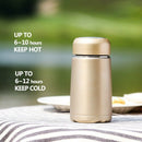 300Ml Vacuum Flasks Water Bottle Portable Drinkware Coffee Mug for Car Pink