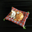 Car Ornaments Cute Simulation Sleeping Cats Decoration Automobiles Lovely P