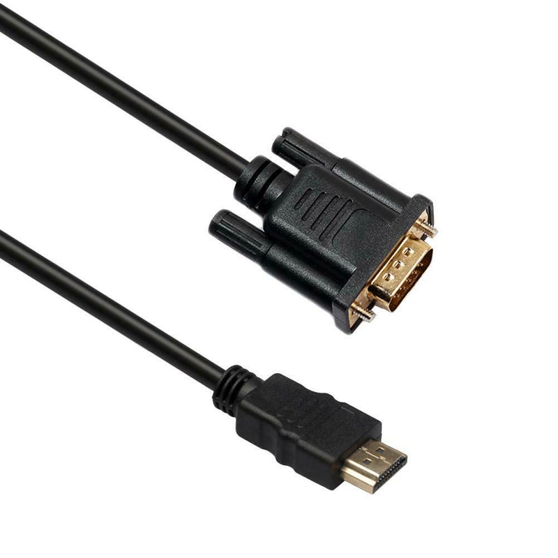 1.8m 6ft 1080P HDMI Male to VGA HD15 Male Video Converter Adapter Cable