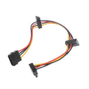 4Pin to SATA pierced cable serial port SSD power display line 1/3 expansionSEAU