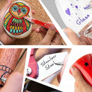 DIY 28 Colors Acrylic Marker Pen Body Drawing Colorful Water-based Marker Pens
