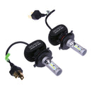 2pcs H4 50W Car LED Headlamp Vehicle Driving Headlight Front Fog Light Bulb