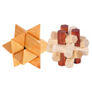 Pack of 2 Traditional Kongming Lock Luban Lock Toys Cube for Kids Intellectual
