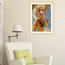 40x30cm 5D Diamond Moon Beauty Painting Cross Stitch Needlework DIY Craft