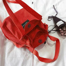 Fashion Women's Canvas Handbag Shoulder Bag Tote Purse Cute Travel Bucket b