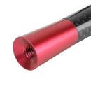 8cm Car Roof Antenna Carbon Fiber Screw Metal Stubby Mast Antenna (Red) A