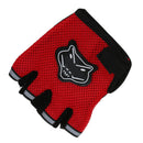 Pair Men's Motorcycle Motorbike Racing Bike Fingerless Gloves Red S9A8