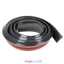 Carbon fiber Rubber Car Rear Spoiler 40mmx1.5m Exterior Rear Spoiler Kit
