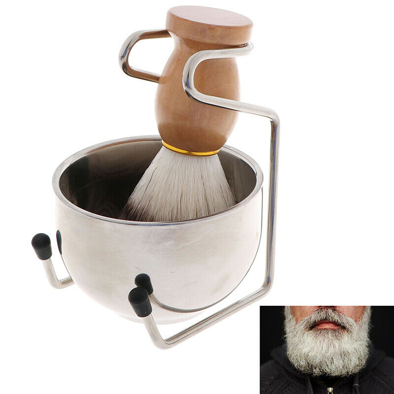 3In1Clean Tool Shave Frame Soap Bowl Bristle Hair Shave Brush Shaving Brush Se3C