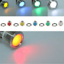 Universal Car Motorcycle 12V 19mm Dash Panel Indicator Light with Wrie Leads Red