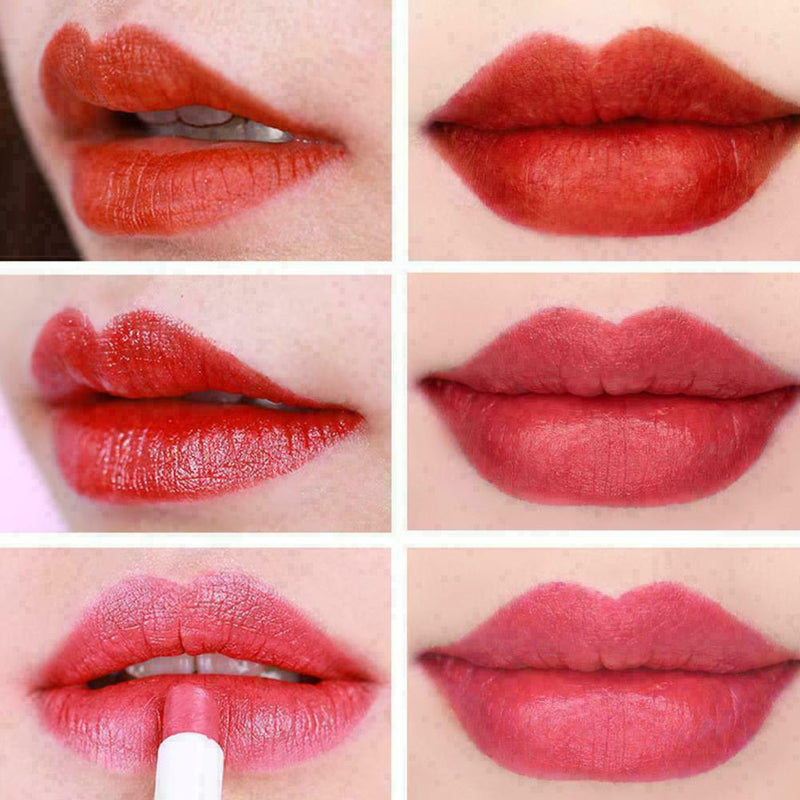 4pcs/Set Make up Lipstick Set Matte Velvet long-lasting Pipe Creative Lipst T1N0