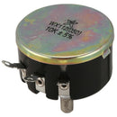 WX050 10K ohm 5W 6mm Round Shaft Rotary Wire Wound Potentiometer Black+Silv