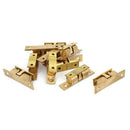 50mm Furniture Cabinet Door Brass Double Ball Roller Catch Latch 10 Pcs U1T9