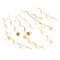 10Pcs Metal Hairpin Minimalist Style Waved Shape Clips Barrette for Women