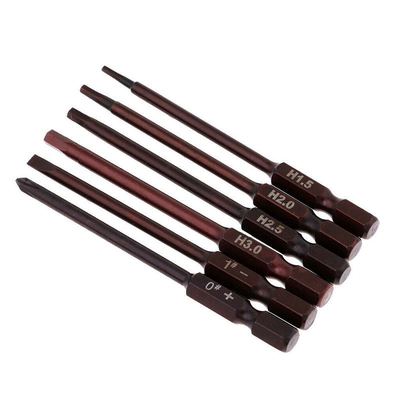 RC Drone Screwdrivers Tool Kits 1.5mm 2.0mm T6 T9 Cross Flat Head