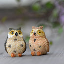 4 Pcs Garden Owl Moss Terrarium Desktop Decors Craft Bonsai Animals MiniatureMOA
