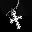 Fashion Cross Necklace Hip Hop Stainless Steel Pendant Chain Men Jewelry  A