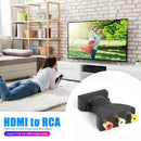 1080P HDMI To 3 RCA Adapter Component Cable Cord Converter Video Audio DVD HDTV