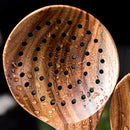 Teak Wood Spoon Long Handle Spoon Ladle Big Rice Paddle Wooden Cooking Spoo G4R1
