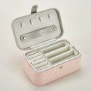 Jewelry Box Multi-Layer Portable Jewelry Storage Box PU Creative Pink Jewel
