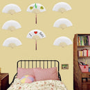 10Pcs/lot 21cm White Color Fabric Hand FanÃ¯Â¼Å’Silk Hand Fan Wedding Party Prom K8A2