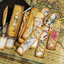 30pcs/lot Tracing tour Paper bookmarks message Cards bookmark J â„–[