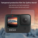 1 Set Front Rear Screen Lens Films for GoPro Hero9 Tempered Glass Covers