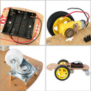 2WD Smart Motor Robot Car Chassis Battery Box Set Speed Encoder for Arduino QOK