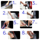 1* New Car Rear Bumper Sill/Protector Plate Rubber Cover Guard Pad Moulding Trim