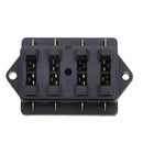 Car Accessory Waterproof Vehicle Truck Boat 4 Way Blade Fuse Box Holder +4X Fuse