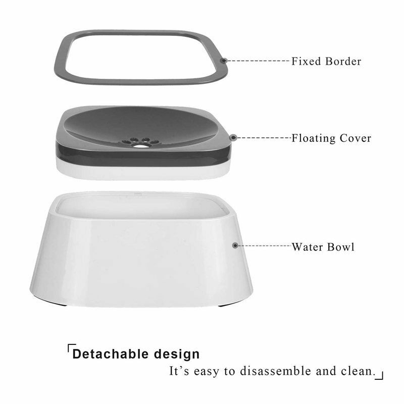 Dog Water Bowl Vehicle Carried Floating Bowl Cat Water Bowl Slow Water Feed A7S3