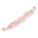 Exquisite Classic Wood Carved Flower Applique Furniture Natural SIZE:16 x 3