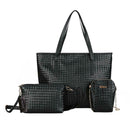 New 3pcs Autumn Women Handbag Shoulder Bag Set Female Woven Messenger Bag A