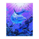 Free Dolphin 5D Diamond Painting Embroidery DIY Cross Stitch Home Decor