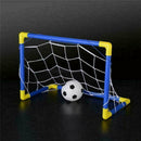 Indoor Mini Folding Football Soccer Ball Goal Post Pump Sport Net DIY Set W9P9