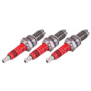 3pcs D8TC 3 Electrode Spark Plug, Racing Spark Plug with 3 Electrode for CG W9K9