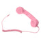 3.5mm Mic Retro   Phone Handset Telephone for Mobile Phone Pink