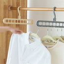 5X(Multi-Port Support Circle Clothes Hanger Clothes Drying Rack Multifunct I2D9)