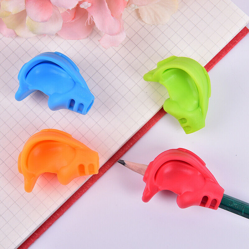 2X Pencil Grip Kid Children Hand Writing Correction Aid Pen Posture Hold Help Hn