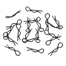 20pcs/set RC Car R-Pins fit 1/10 1/12 1/16 1/18 RC Car Truggy Accessory Black