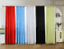 100x200cm Modern Satin Window Room Curtain Tulle Drape Panels Decor Black