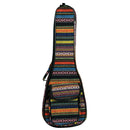 Folk Strip Style Padded Bag For Ukulele Guitar Back Strap Shoulder Bag Case
