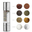 Stainless Steel 2 in 1 Pepper Salt Grinder Manual Muller Spice Shaker Supply