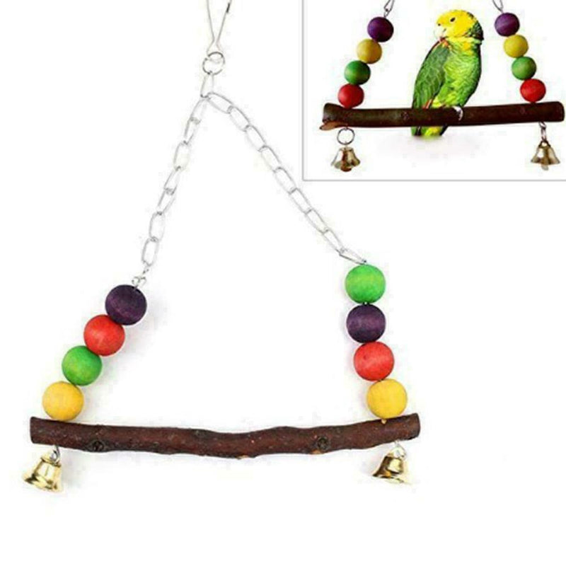 1pc Parrot Toys Bird Hanging Swing Cage Decoration Cockatiel Budgie NEW Dur H4R6