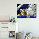 5D DIY Diamond Painting Tiger Cross Stitch Embroidery Mosaic Kit Needlework