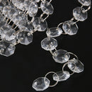 33 FT Crystal Clear Acrylic Bead Garland Chandelier Hanging wedding supplie